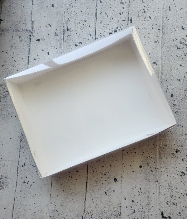 Producto - Caja para desayuno con tapa acetato - Medida 28,5x21,5x5,5
