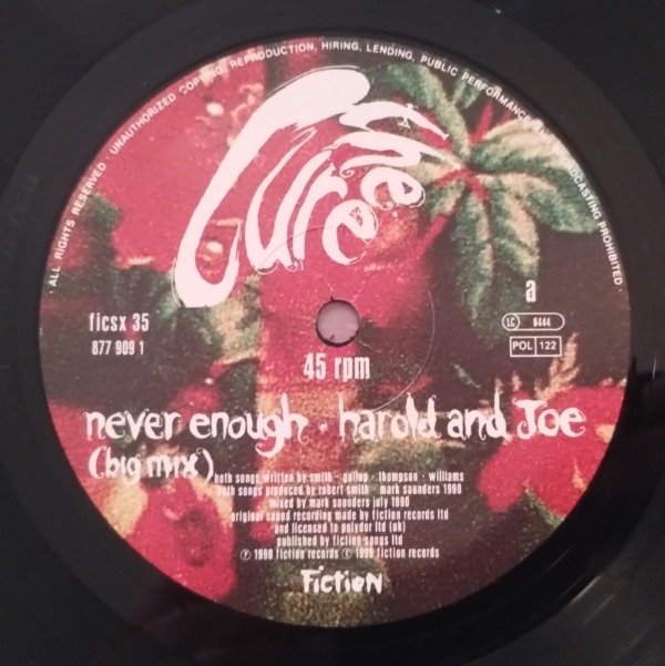 Producto - THE CURE Never Enough Big Mix + 2 Vinilo 12 UK 1990 - 1