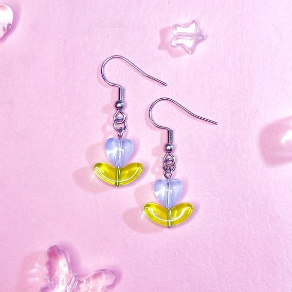 Producto - Aritos Corazón BabyBlue