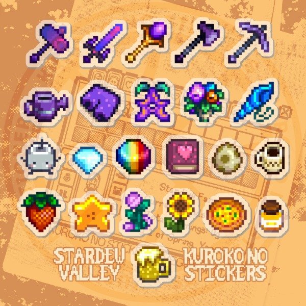 Producto - Pines de Acrílico Stardew Valley