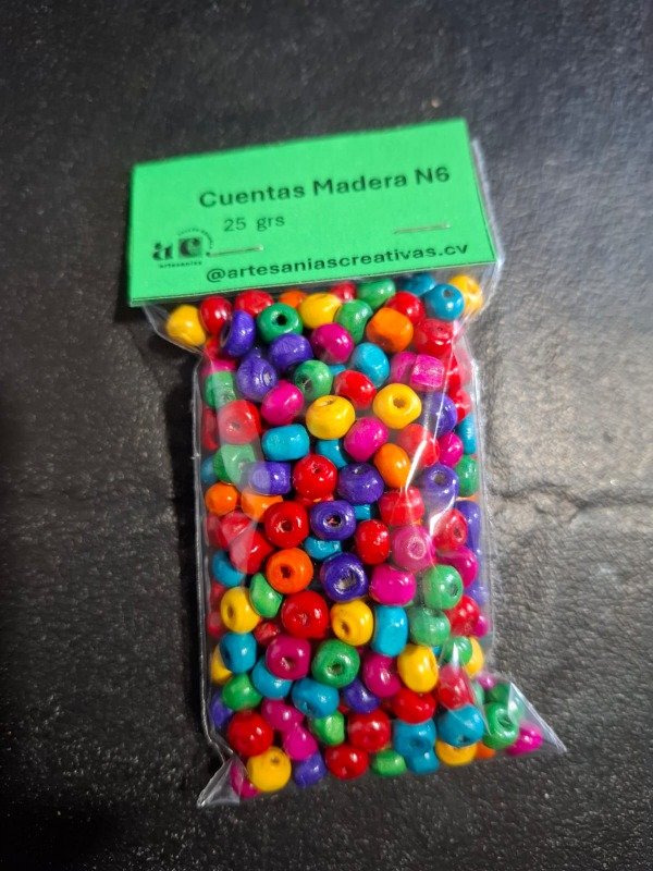Producto - Cuentas de Madera Nro 6