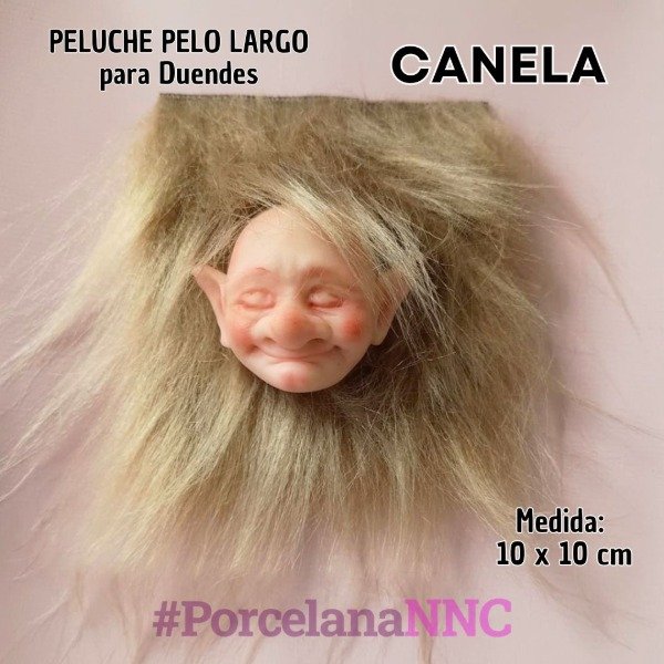 Producto - Peluche pelo largo para duende CANELA