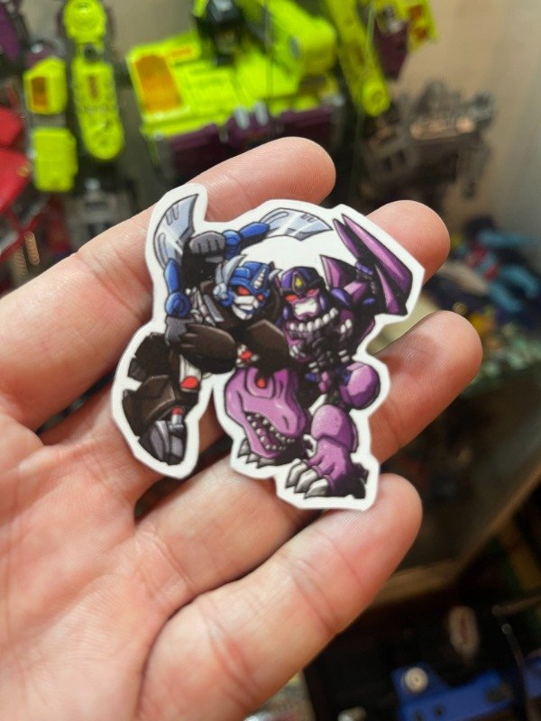 Producto - TRANSFORMERS BEAST WARS optimus y megatron STICKERS