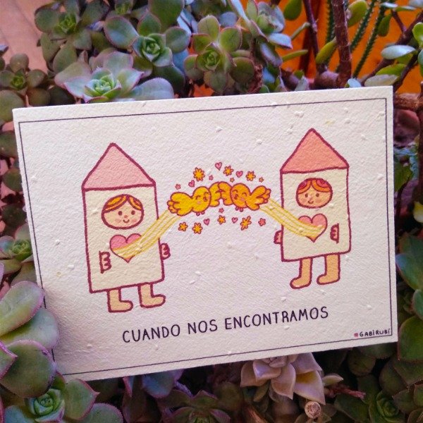 Producto - POSTAL PLANTABLE 85: "Cuando nos encontramos"