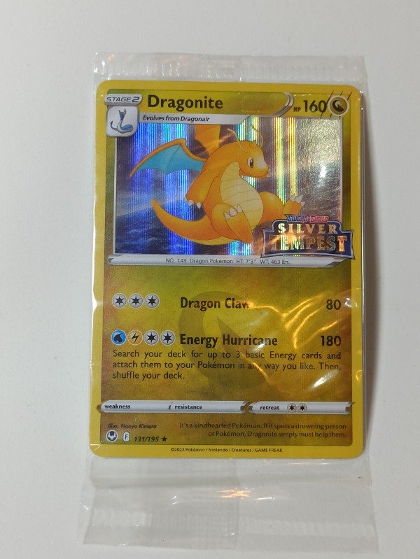 Producto - Cartas Pokemon Dragonite 131/195 Promo Silver Tempest Stamped #san