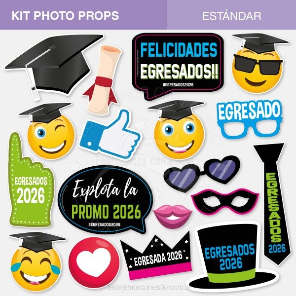 Producto - Photo Props Imprimible Egresados Secundaria - 0