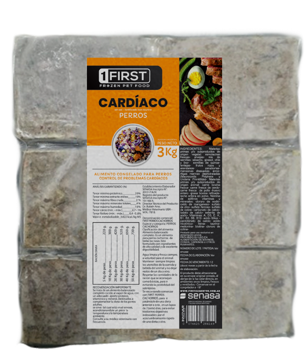 Producto - FIRST perro cardiaco