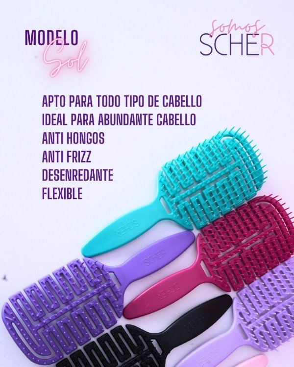 Producto - Cepillo Anti Frizz - Sol - Scher