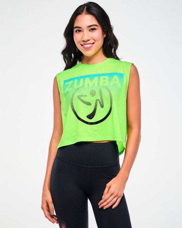 Producto - Electric Feel Crew Neck Muscle Crop Tank - 0