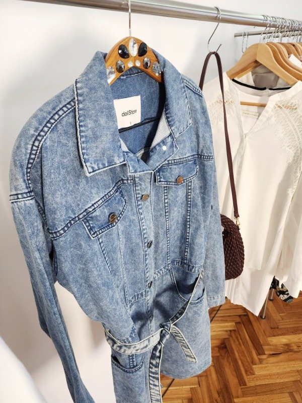 Producto - Vestido denim camisero DOLLSTORE