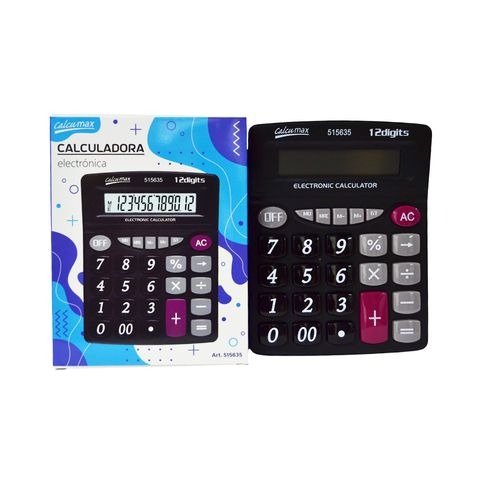 Producto - CALCULADORA 12 DIGITOS 20X16CM CALCUMAX