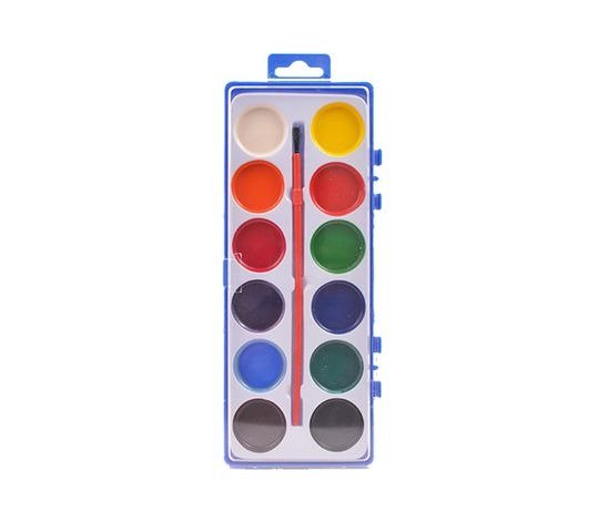 Producto - ACUARELA 12 COLORES CON PINCEL 8X21CM KATANA