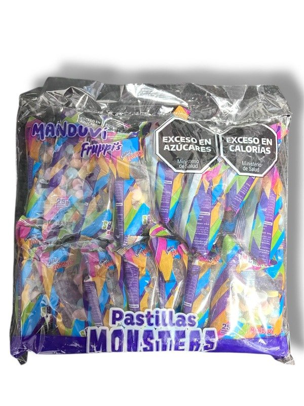 Producto - PASTILLAS FRUPPIS MONSTERS 25G C/U X16U