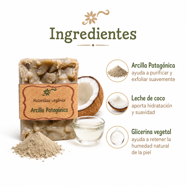 Producto - Jabón de Arcilla Patagónica - Limpieza profunda y exfoliación natural - 2