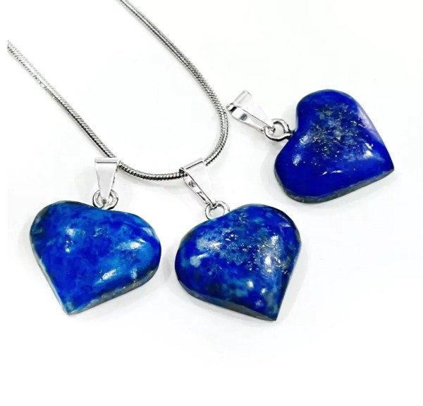 Producto - Dije corazón de lapislázuli