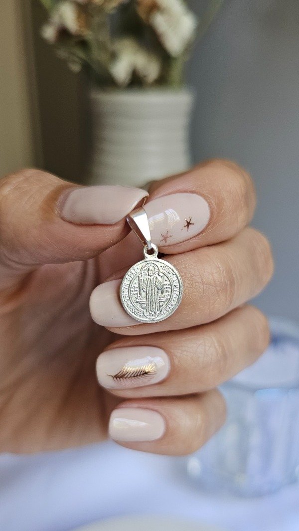 Producto - Dije san benito 1,2cm. Plata