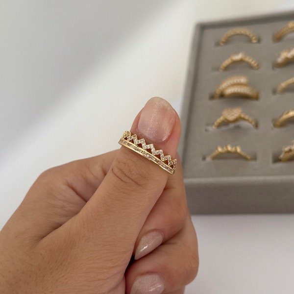 Producto - Anillo Queen (acero dorado)