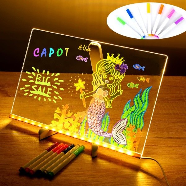 Producto - Pizarra Led Acrílica Transparente