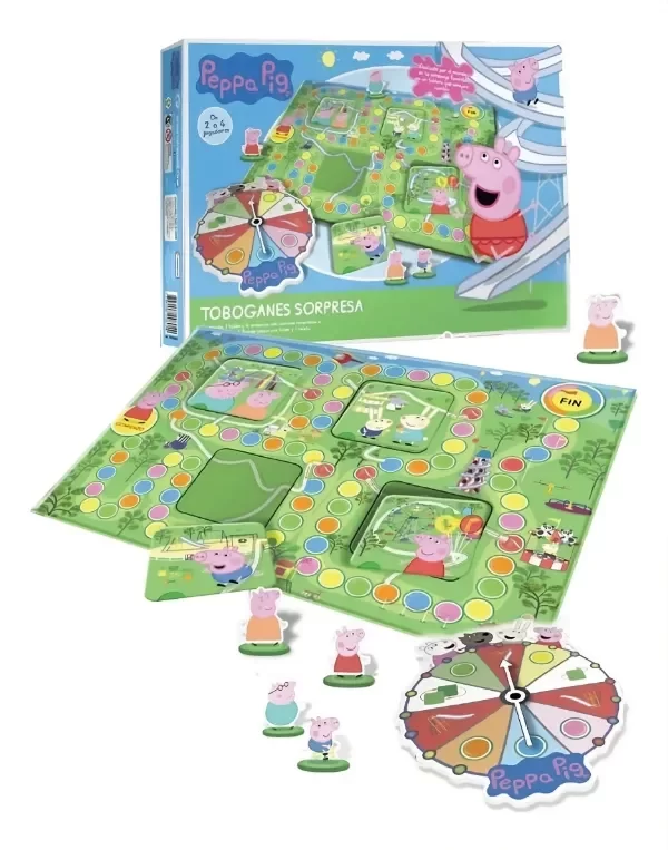 Producto - Juego de mesa: TOBOGANES SORPRESA Peppa Pig