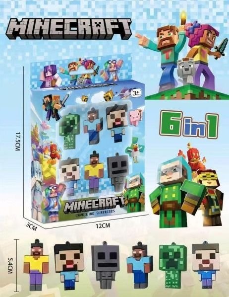 Producto - CAJITA DE MINECRAFT X6