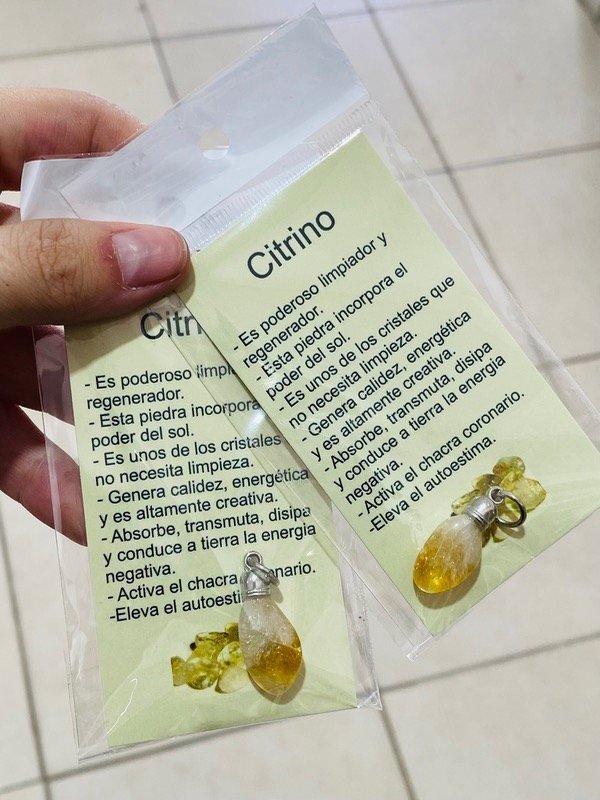 Producto - Dije de Citrino