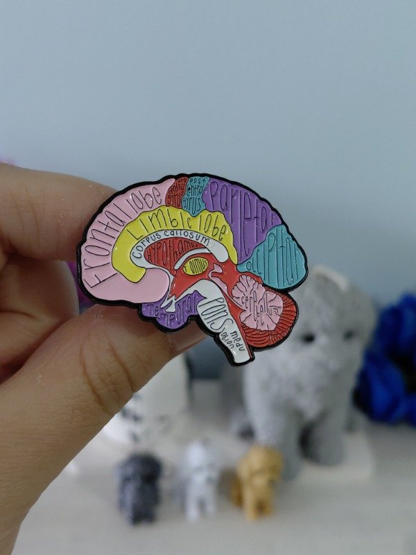 Producto - Pin metalizado - Medicina "Cerebro" #2634