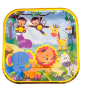 Producto - Platos polipapel 18cm animalejos selva x10u
