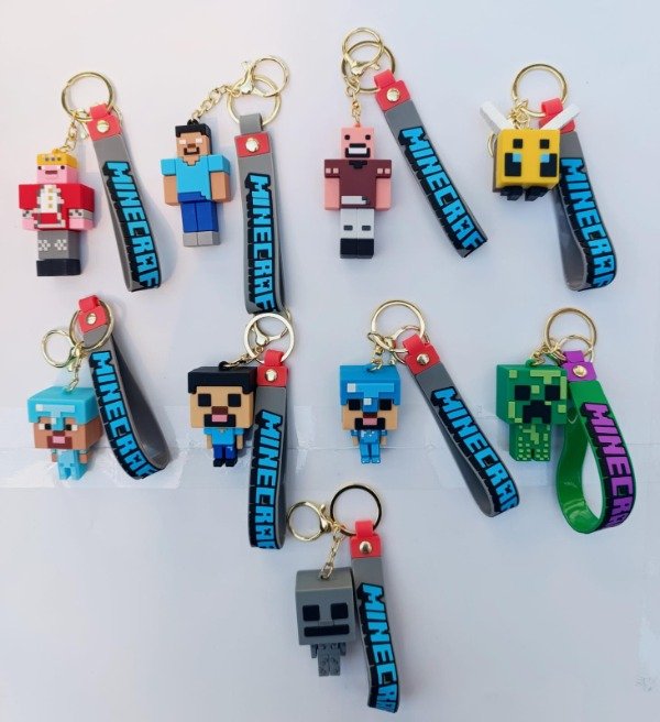 Producto - Llavero de Goma Minecraft - Ingrese para Elegir