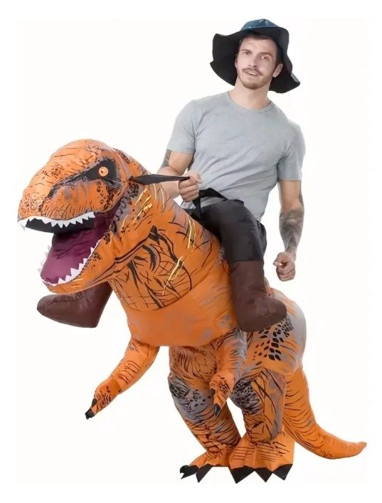 Producto - DISFRAZ INFLABLE DINOSAURIO PARA MONTAR