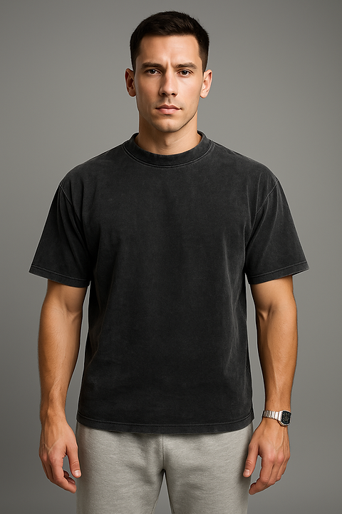 Producto - Remera Boxy Fit Acid Wash