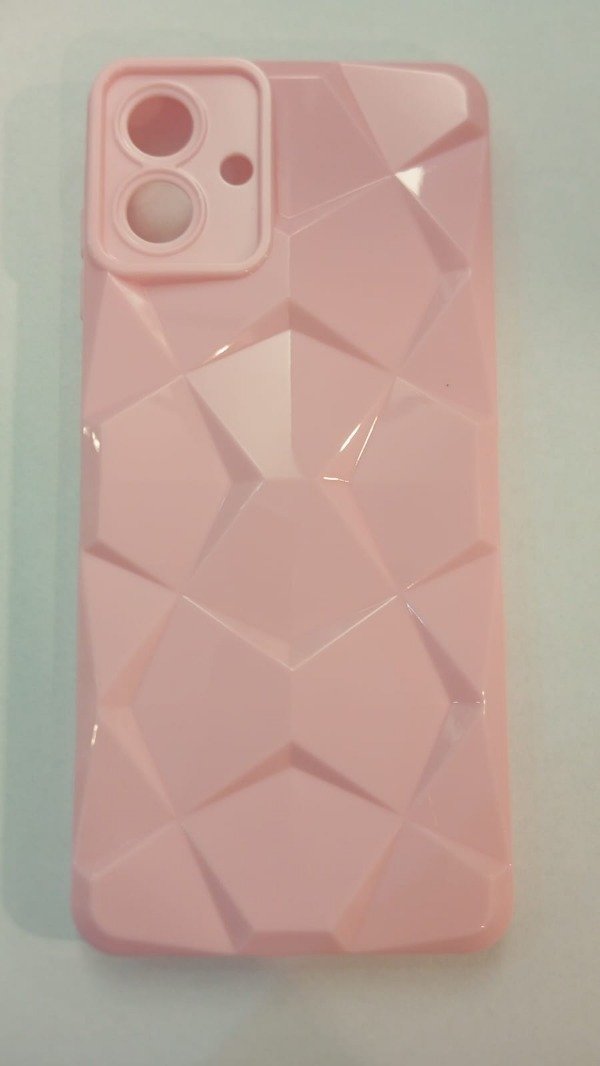 Producto - Funda Textura Rombos Rosa para Samsung A06