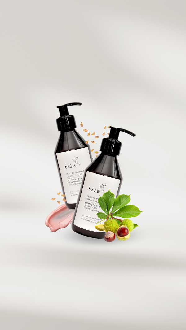 Producto - Emulsión Hidratante con pepitas de uva