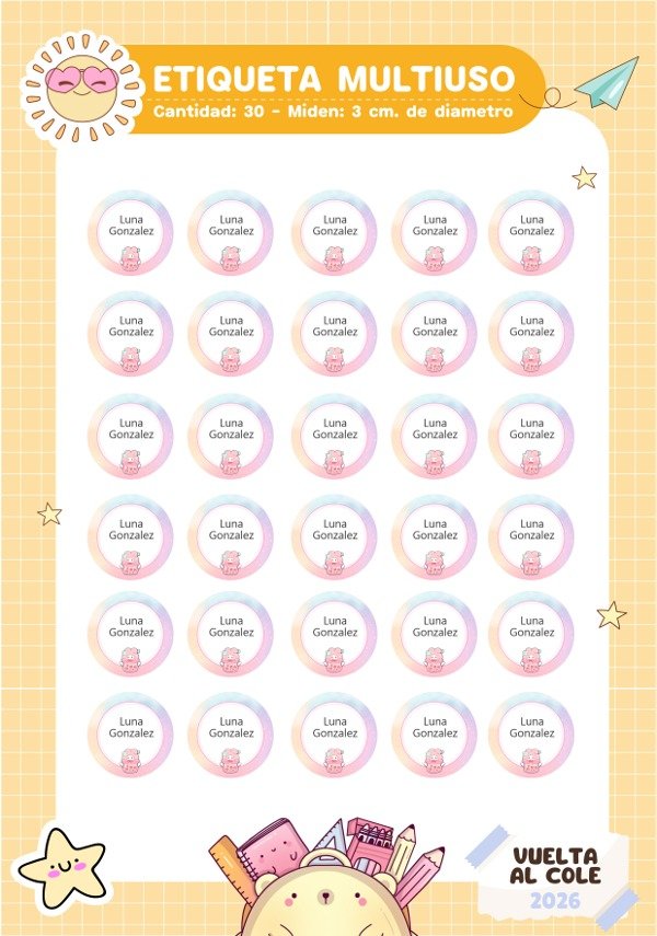 Producto - Etiqueta Multiuso - Circulares