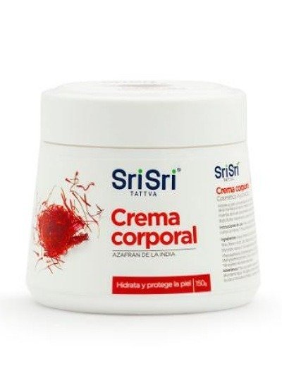 Producto - Crema Corporal Con AZAFRAN India Cruelty Free Sin Tacc Sri Sri Tattva 150Gr