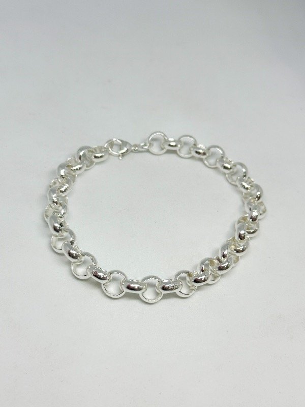 Producto - Pulsera de acero blanco rolo