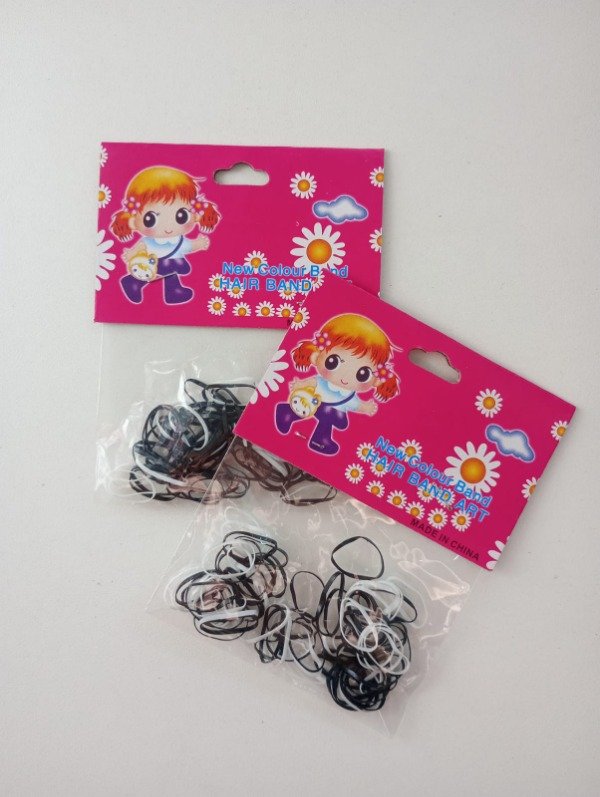 Producto - Elasticos de Silicona negro y blanco