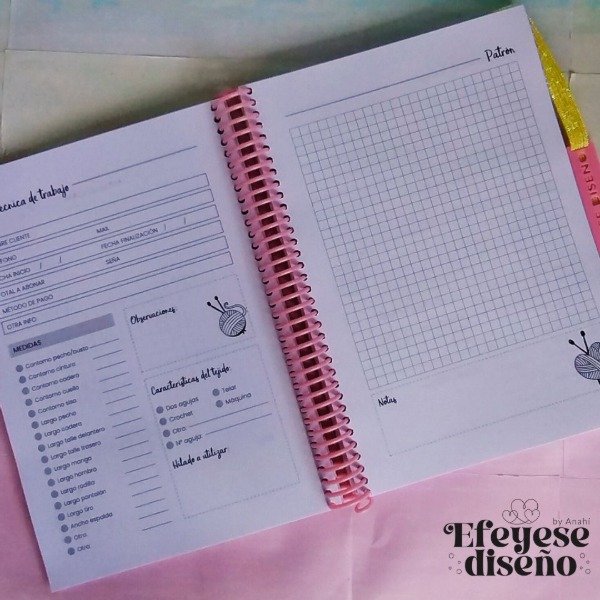 Producto - Agenda Profesional para Tejedoras A5 Perpetua - 3