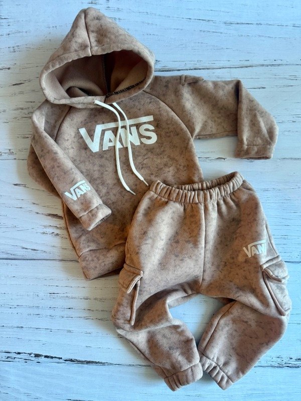 Producto - Conjunto Vans canguro Beige jaspeado