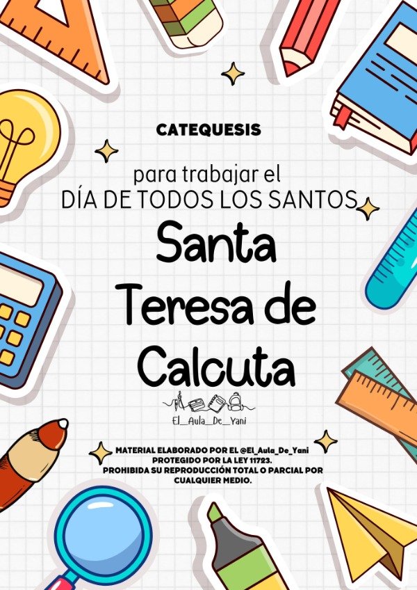 Producto - Santa Teresa de Calcuta- Día de todos los santos