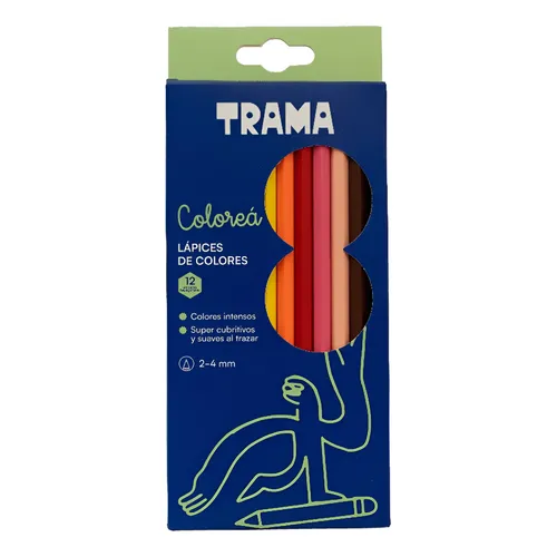 Producto - Lapices de Colores Trama x12 + NOMBRE Y APELLIDO