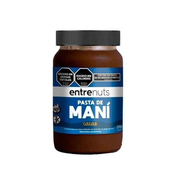 Producto - Pasta de mani Entrenuts con cacao 370g