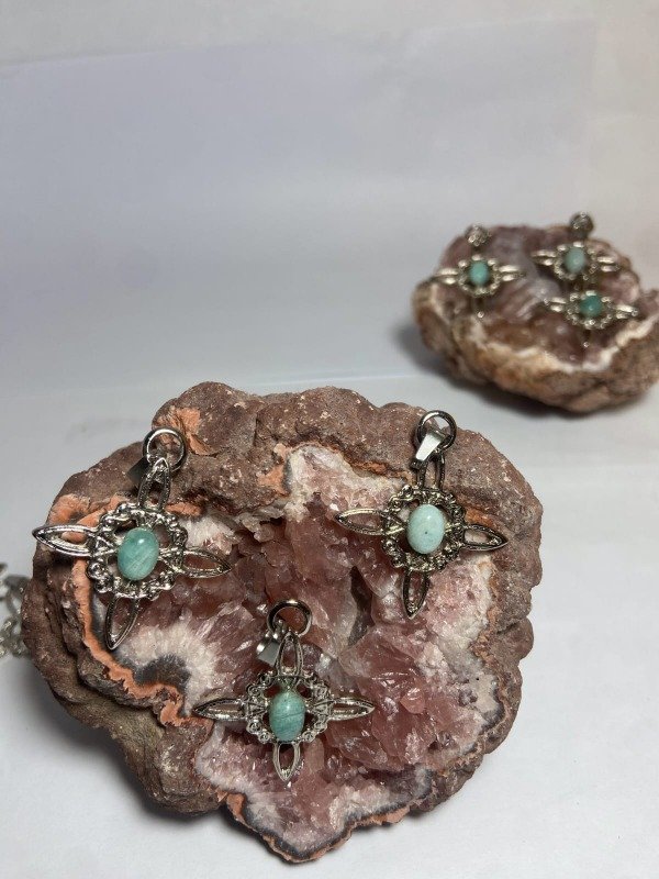 Producto - Nudo de Bruja de Piedra Amazonita