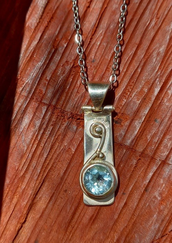 Producto - Topacio dije en plata con movimiento - 3