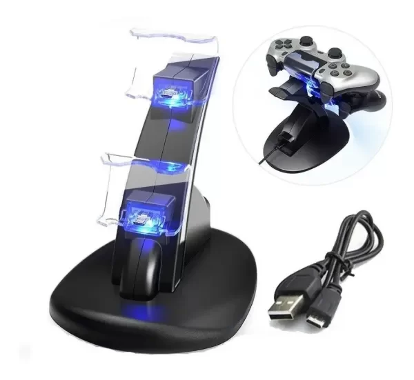 Producto - Cargador Base Vertical para Controles PS4 Seisa - 1