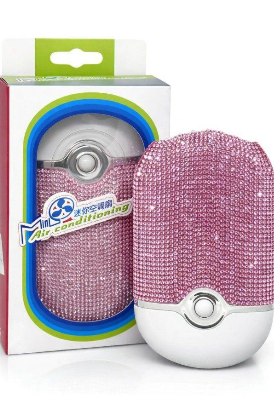Producto - VENTILADOR USB RECARGABLE CON STRASS PKY-B021-38 - LSH-VEN-0005