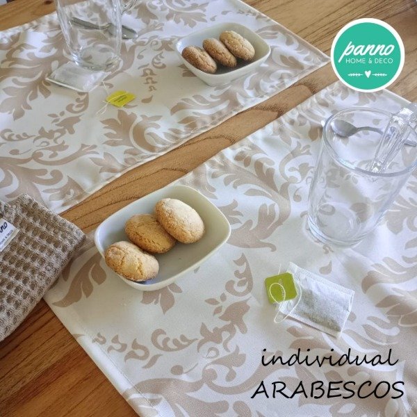 Producto - Individual antimanchas. Arabescos.
