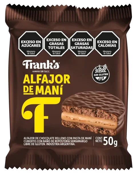 Producto - Alfajor de Maní SIN GLUTEN Franks 50gr