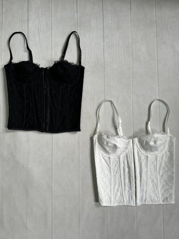 Producto - [5094] IMPORTADO Corset urban aro y ballenas bretel regulable encaje