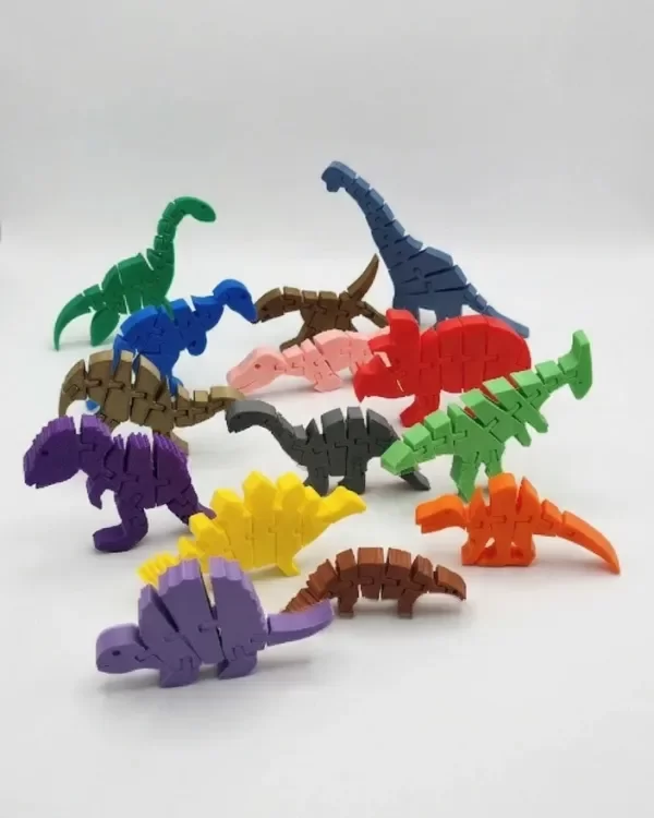 Producto - Set 14 Dinosaurios Articulados Flexibles
