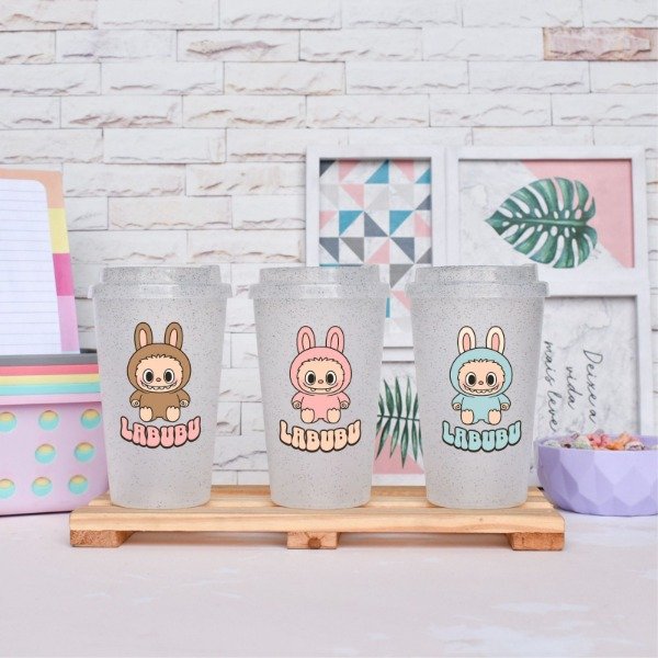 Producto - Vaso Glitter Labubu
